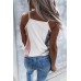Multicolor Block Ribbed V Neck Tank Top Multicolor Block Ribbed V Neck Tank Top