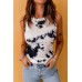 White Graffiti Print Crew Neck Ribbed Tank Top White Graffiti Print Crew Neck Ribbed Tank Top