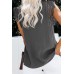 Gray Sleeveless Crochet Lace Blouse Gray Sleeveless Crochet Lace Blouse