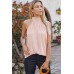 Apricot High Neck Tie Tank Top Apricot High Neck Tie Tank Top