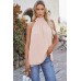 Apricot High Neck Tie Tank Top Apricot High Neck Tie Tank Top