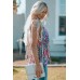 Boho Pattern Print Flounce V Neck Tank Top Boho Pattern Print Flounce V Neck Tank Top