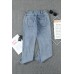 Drawstring High Waist Daisy Patches Straight Leg Jeans Drawstring High Waist Daisy Patches Straight Leg Jeans