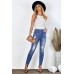 Mid Rise Distressed Girlfriend Jeans Mid Rise Distressed Girlfriend Jeans