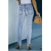 Sky Blue Wash Ripped Slim-fit Jeans Sky Blue Wash Ripped Slim-fit Jeans