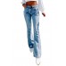 Vintage Washed Flare Jeans with Pockets Vintage Washed Flare Jeans with Pockets