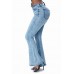 Vintage Washed Flare Jeans with Pockets Vintage Washed Flare Jeans with Pockets