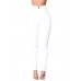 White High Waist Skinny Jeans with Round Pockets White High Waist Skinny Jeans with Round Pockets