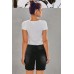 Black Button Front Distressed Shorts Black Button Front Distressed Shorts
