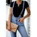 Sky Blue Bell Bottom Pocketed Denim Overalls Sky Blue Bell Bottom Pocketed Denim Overalls