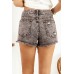 Black Washed Ripped Denim Shorts Black Washed Ripped Denim Shorts
