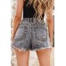 Black Washed Ripped Denim Shorts Black Washed Ripped Denim Shorts