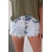 Sky Blue High Rise Acid Wash Jean Shorts Sky Blue High Rise Acid Wash Jean Shorts