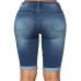 Take Me To The Beach Blue Wash Bermuda Shorts Take Me To The Beach Blue Wash Bermuda Shorts