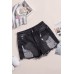 Black Clubhouse High Rise Distressed Denim Shorts Black Clubhouse High Rise Distressed Denim Shorts