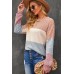 Multicolor Color Block Knitted Long Sleeve Top Multicolor Color Block Knitted Long Sleeve Top