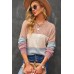 Multicolor Color Block Knitted Long Sleeve Top Multicolor Color Block Knitted Long Sleeve Top