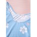 Sky Blue Daisy Print Mesh Patchwork Long Sleeve Top Sky Blue Daisy Print Mesh Patchwork Long Sleeve Top