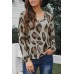 Leopard V Neck Long Sleeve Top Leopard V Neck Long Sleeve Top