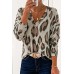 Leopard V Neck Long Sleeve Top Leopard V Neck Long Sleeve Top
