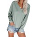 Green The Morning View Thermal Knit Top Green The Morning View Thermal Knit Top