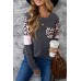 Family Matching Mom's Leopard Splicing Long Sleeve Top Family Matching Mom's Leopard Splicing Long Sleeve Top